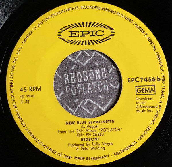 Redbone : Maggie / New Blue Sermonette (7", Single)