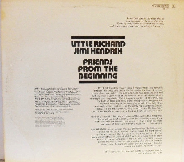 Little Richard / Jimi Hendrix : Friends - From The Beginning (LP, Album)