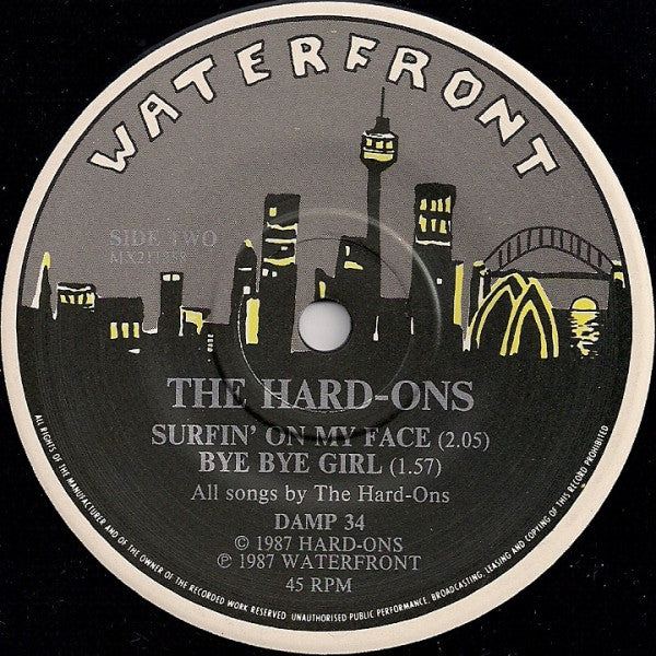 The Hard-Ons* : Surfin On My Face (7", EP, RE)