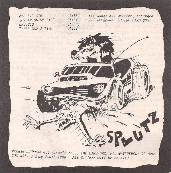 The Hard-Ons* : Surfin On My Face (7", EP, RE)