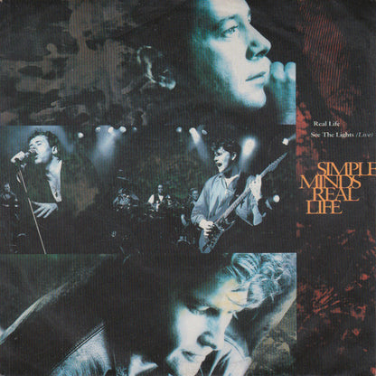 Simple Minds : Real Life (7", Single, Sil)