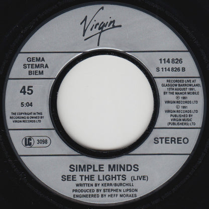 Simple Minds : Real Life (7", Single, Sil)
