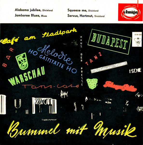 Jazz-Optimisten Berlin : Alabama Jubilee / Jamboree Blues / Squeeze Me / Servus, Hartmut (7", EP, Mono)