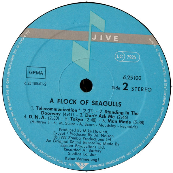 A Flock Of Seagulls : A Flock Of Seagulls (LP, Album)