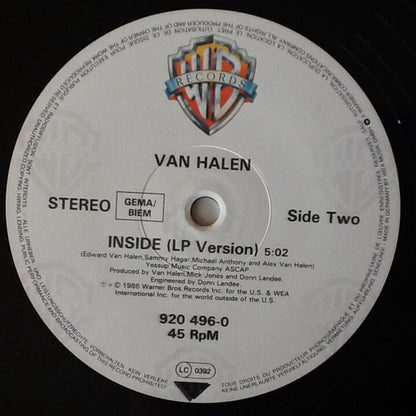 Van Halen : Dreams (Extended Version) / Inside (12")