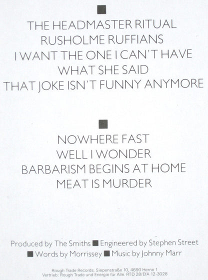 The Smiths : Meat Is Murder (LP, Album)