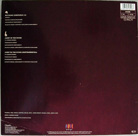 Sinéad O'Connor : Nothing Compares 2 U (12", Maxi)
