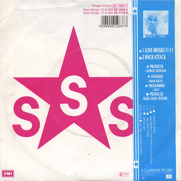 Sigue Sigue Sputnik : Love Missile F1-11 (7", Single)