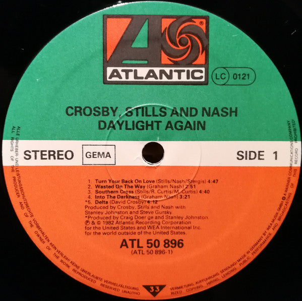 Crosby, Stills & Nash : Daylight Again (LP, Album)
