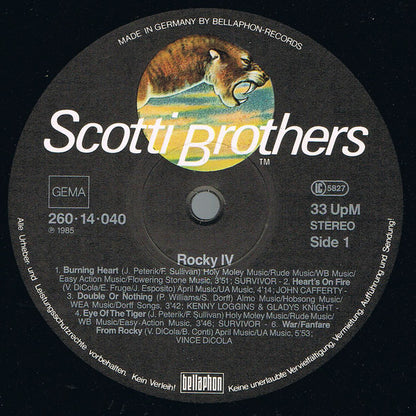 Various : Rocky IV - Original Motion Picture Soundtrack (LP)