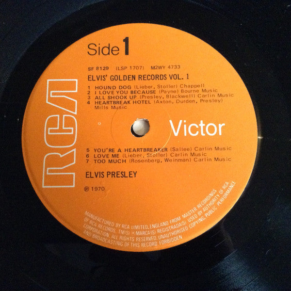 Elvis Presley : Elvis' Golden Records Vol. 1 (LP, Comp, RE)