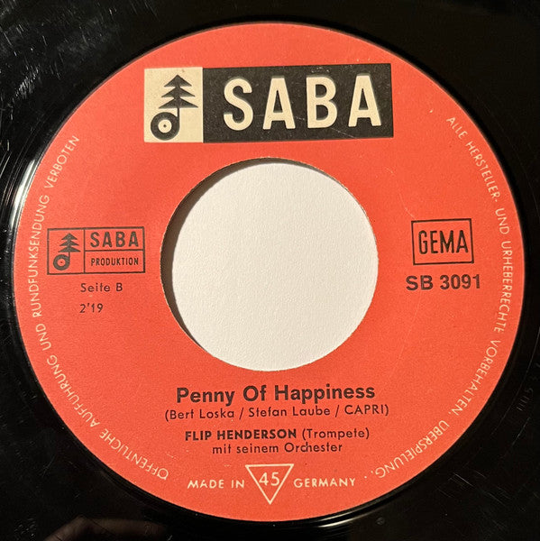 Flip Henderson Mit Seinem Orchester : Puppet On A String (7", Single)