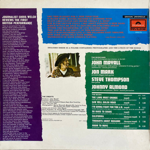 John Mayall : The Turning Point (LP, Album)