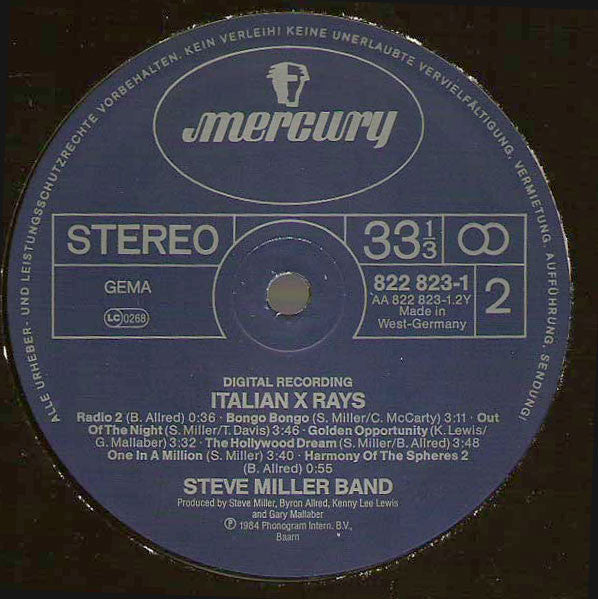 Steve Miller Band : Italian X Rays (LP, Album)