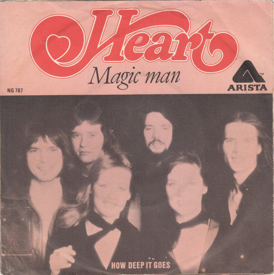 Heart : Magic Man (7", Single, Whi)