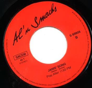 Al 'n Smacks : Don't Give Her Up! (7", Single)