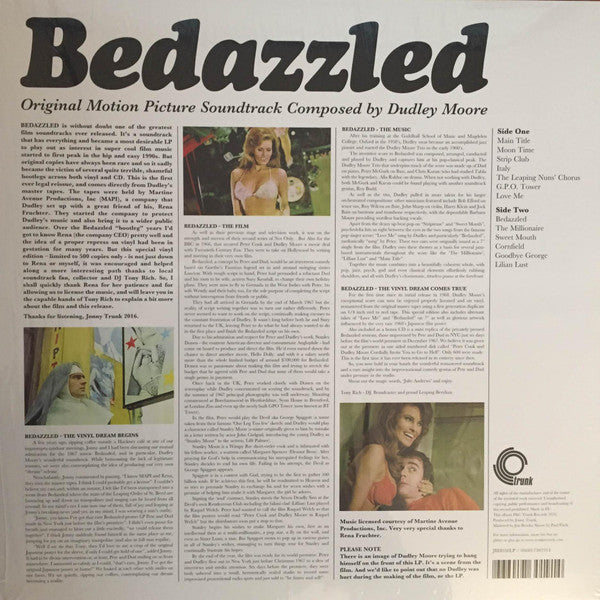 Dudley Moore Trio : Bedazzled (LP, Album, RE + 7", Single + CD + Ltd, RM)