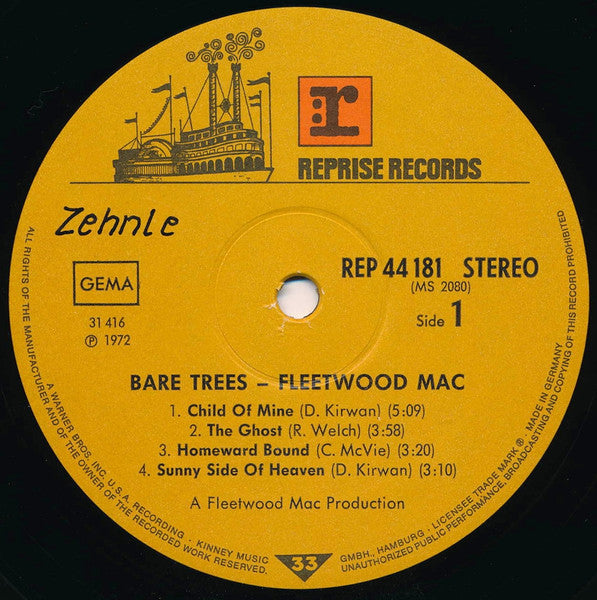 Fleetwood Mac : Bare Trees (LP, Album)