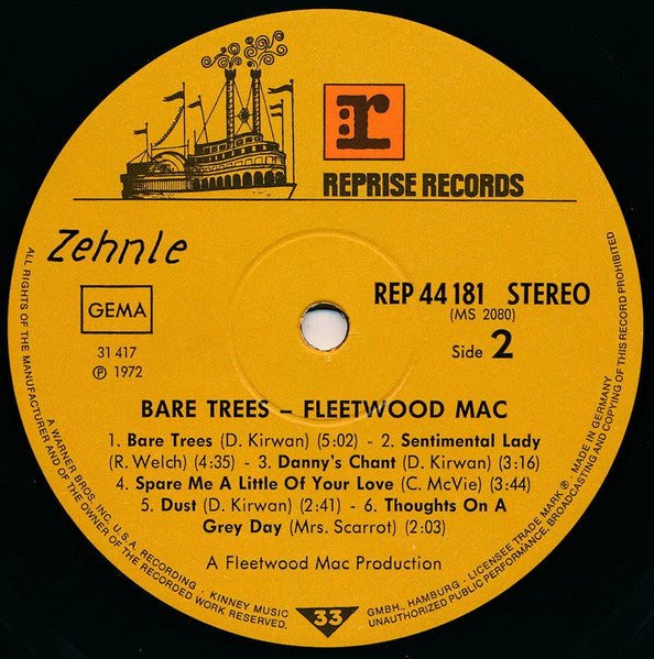 Fleetwood Mac : Bare Trees (LP, Album)