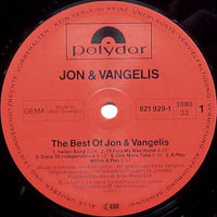Jon & Vangelis : The Best Of Jon And Vangelis (LP, Comp)