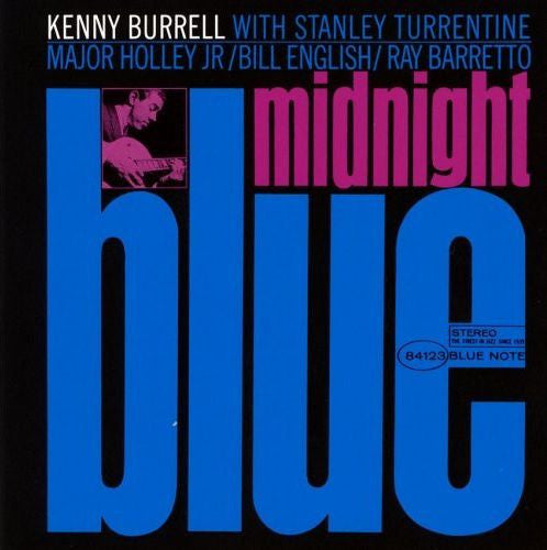 Kenny Burrell : Midnight Blue (LP, Album, RE, RM, DMM)