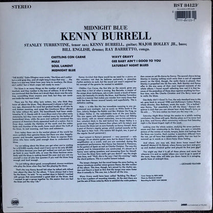 Kenny Burrell : Midnight Blue (LP, Album, RE, RM, DMM)