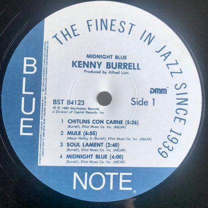 Kenny Burrell : Midnight Blue (LP, Album, RE, RM, DMM)
