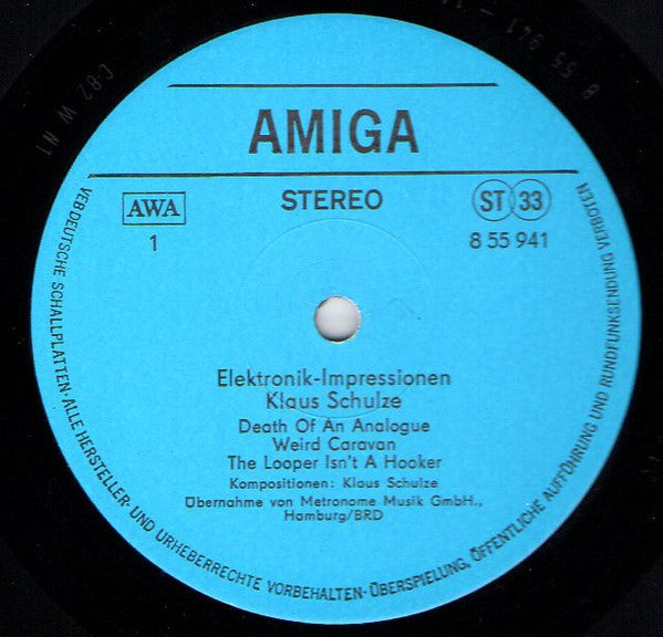 Klaus Schulze : Elektronik-Impressionen (LP, Album)