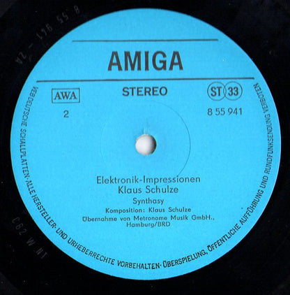 Klaus Schulze : Elektronik-Impressionen (LP, Album)