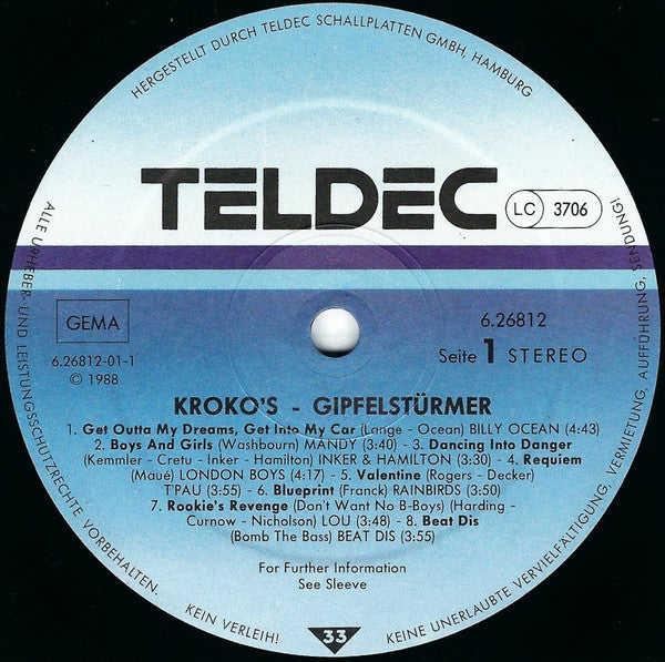 Various : Kroko's Gipfelstürmer (LP, Comp)