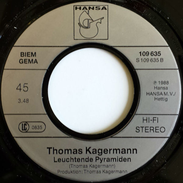 Thomas Kagermann : Rosse Und Reiter / Leuchtende Pyramiden (7", Single, Promo)