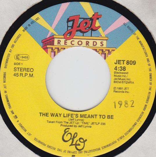 Electric Light Orchestra : The Way Life's Meant To Be (7", Single)