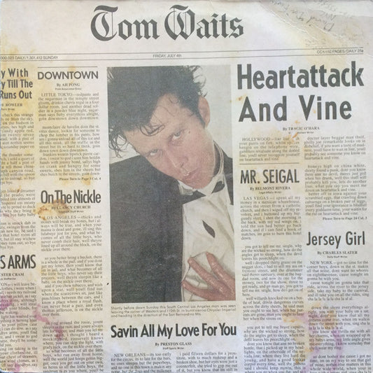 Tom Waits : Heartattack And Vine (LP, Album)