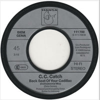 C.C. Catch : Backseat Of Your Cadillac (7", Single)