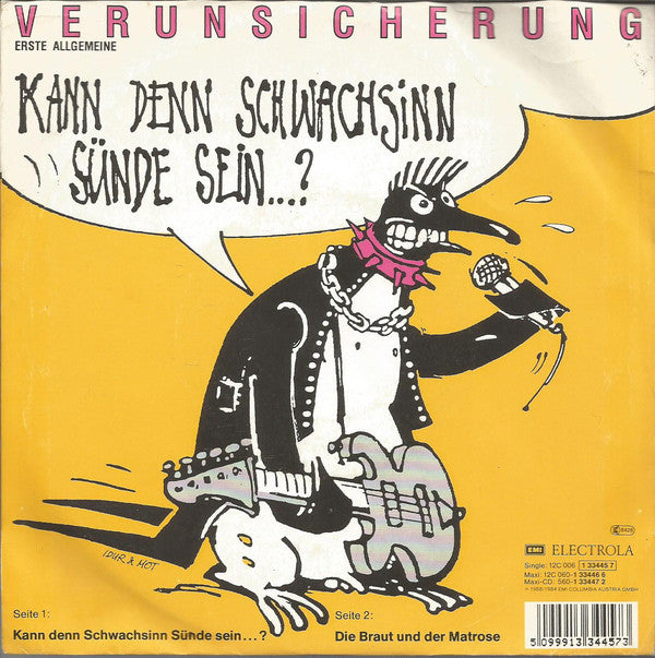 EAV (Erste Allgemeine Verunsicherung) : Kann Denn Schwachsinn Sünde Sein...? (7", Single)