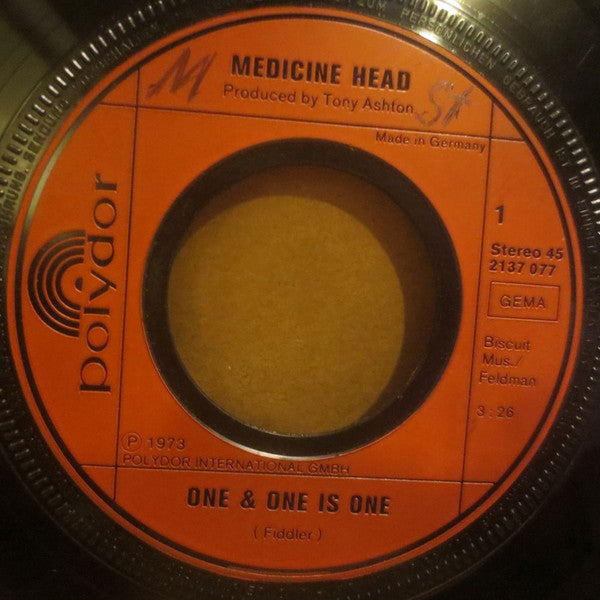 Medicine Head (2) : Die Vier Grossen Hits (2x7", Single, Gat)