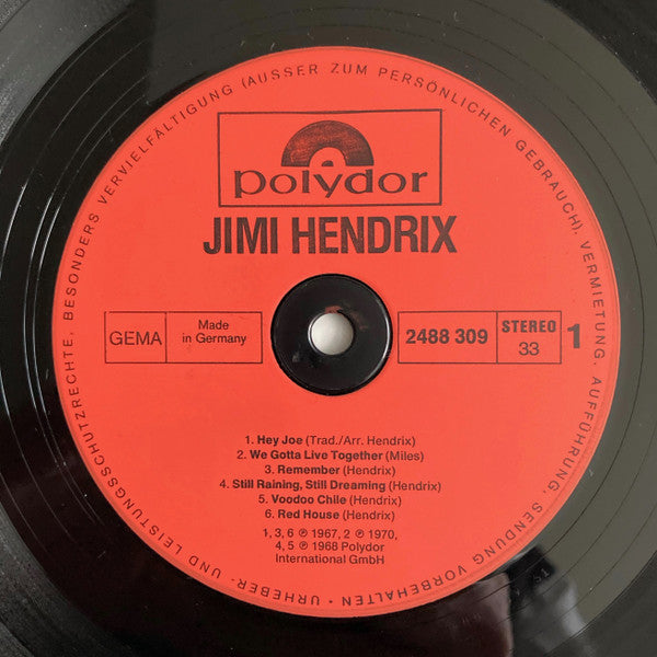 Jimi Hendrix : Jimi Hendrix (LP, Comp, RE)