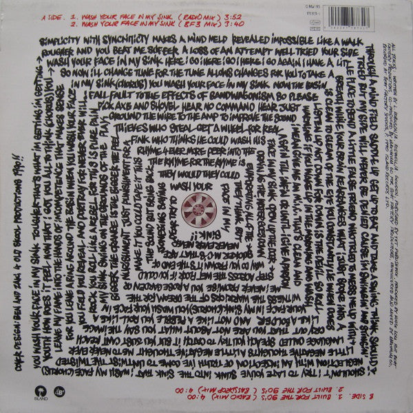 Dream Warriors : Wash Your Face In My Sink (12")