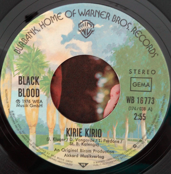 Black Blood (2) : Kirie Kirio (7", Single)