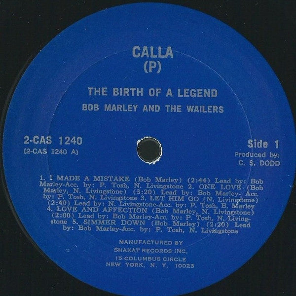 Bob Marley & The Wailers : The Birth Of A Legend (2xLP, Comp)