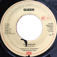 Queen : It's A Hard Life (7", Single)