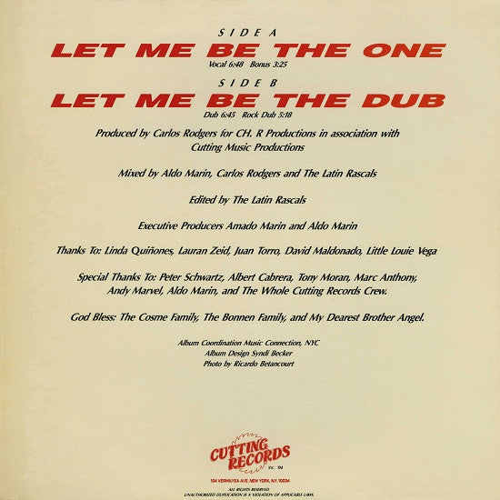 Safire : Let Me Be The One (12", Single)