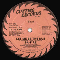 Safire : Let Me Be The One (12", Single)