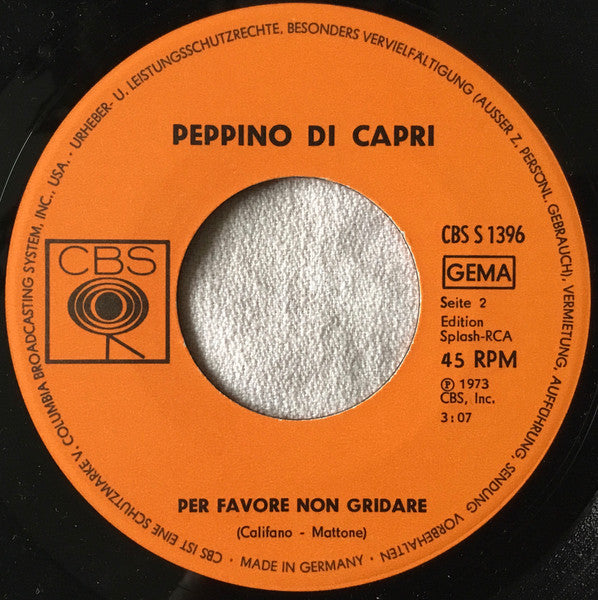 Peppino Di Capri : Un Grande Amore E Niente Più (7", Single)