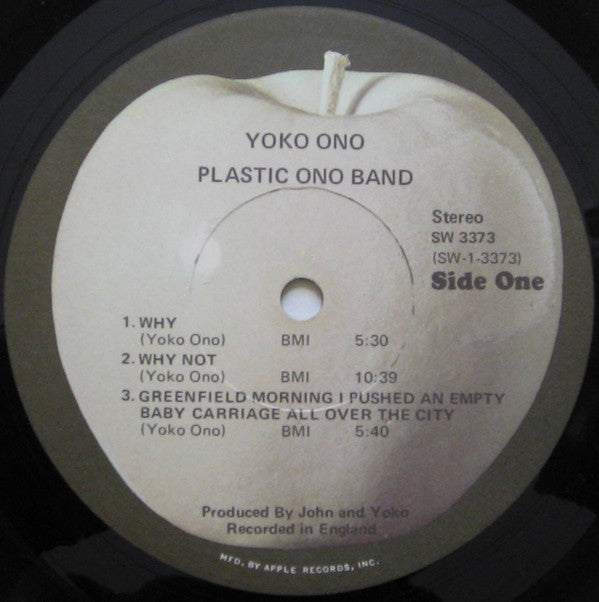 Yoko Ono / The Plastic Ono Band : Yoko Ono / Plastic Ono Band (LP, Album, Jac)
