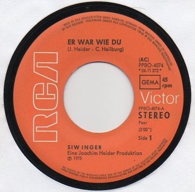 Siw Inger : Er War Wie Du (7", Single)
