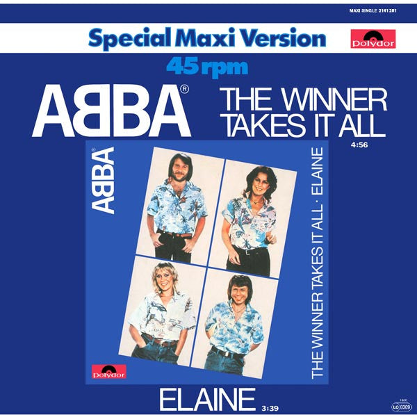 ABBA : The Winner Takes It All / Elaine (12", Maxi)