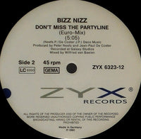 Bizz Nizz : Don't Miss The Partyline (12")