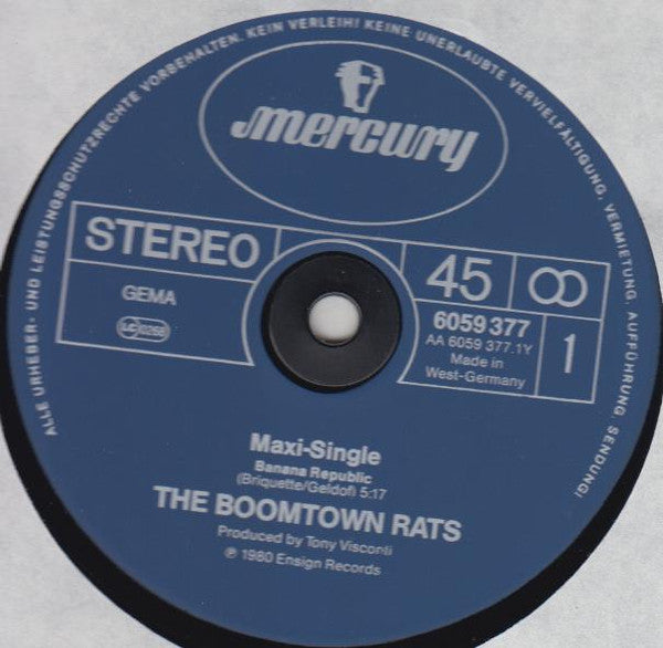 The Boomtown Rats : Banana Republic (12", Maxi)