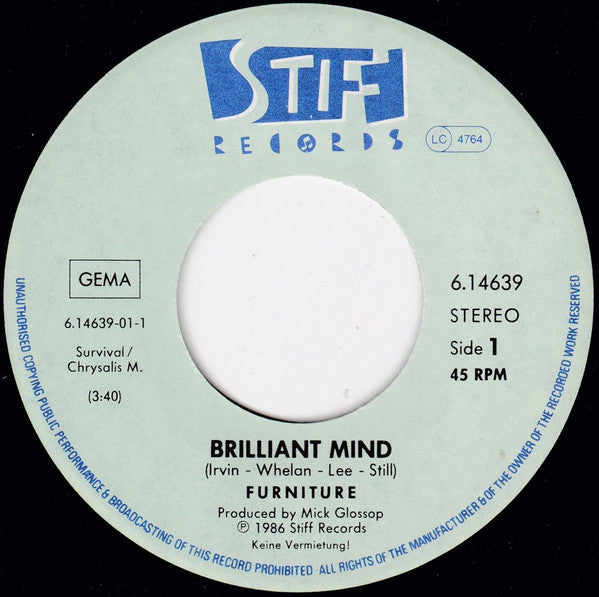 Furniture : Brilliant Mind (7", Single)